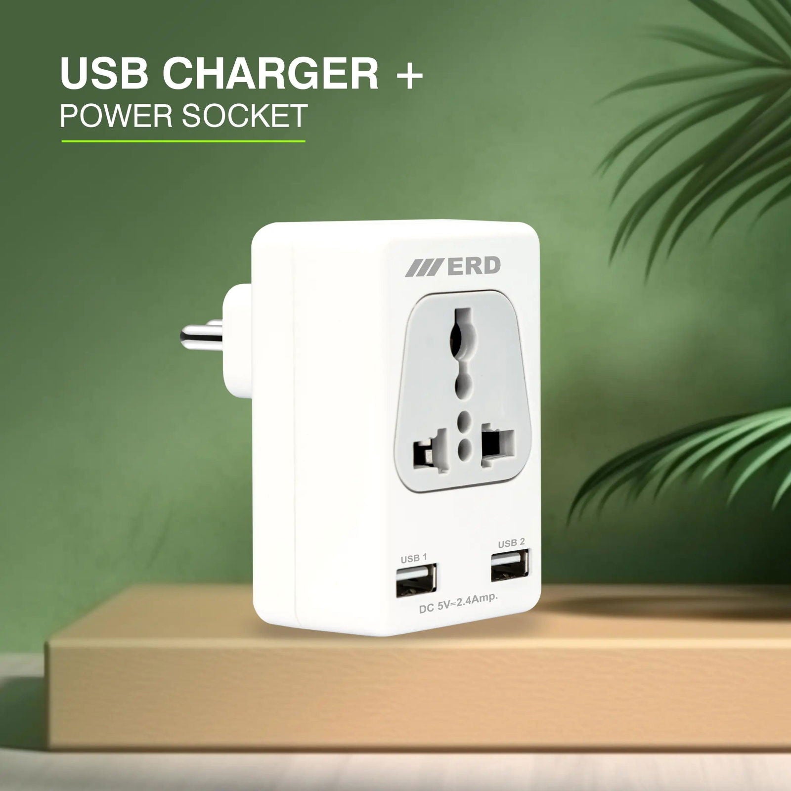 ERD EB-12 USB Charger + Power Socket - ERD-INFOTECH