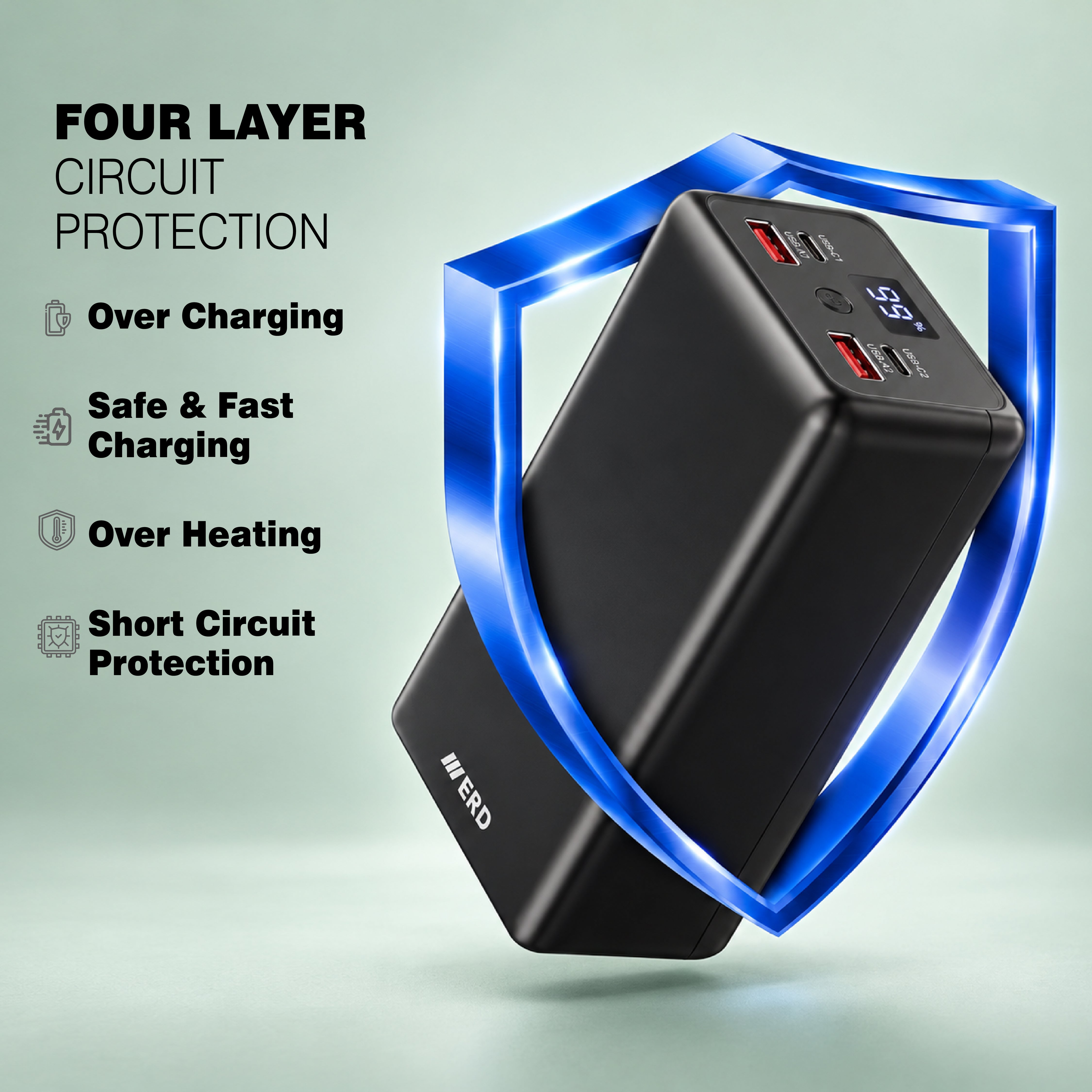 ERD PB-193 Power Bank 40000 mAh (25W)