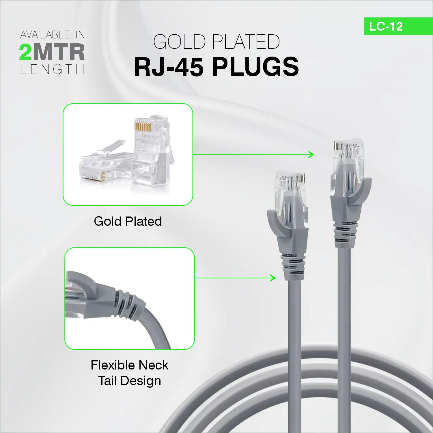 ERD Cat 6 Patch Cord LC-12 (2 Meter)