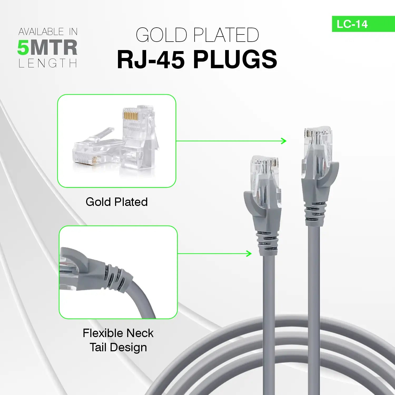 ERD Cat 6 Patch Cord LC-14 (5 Meter)