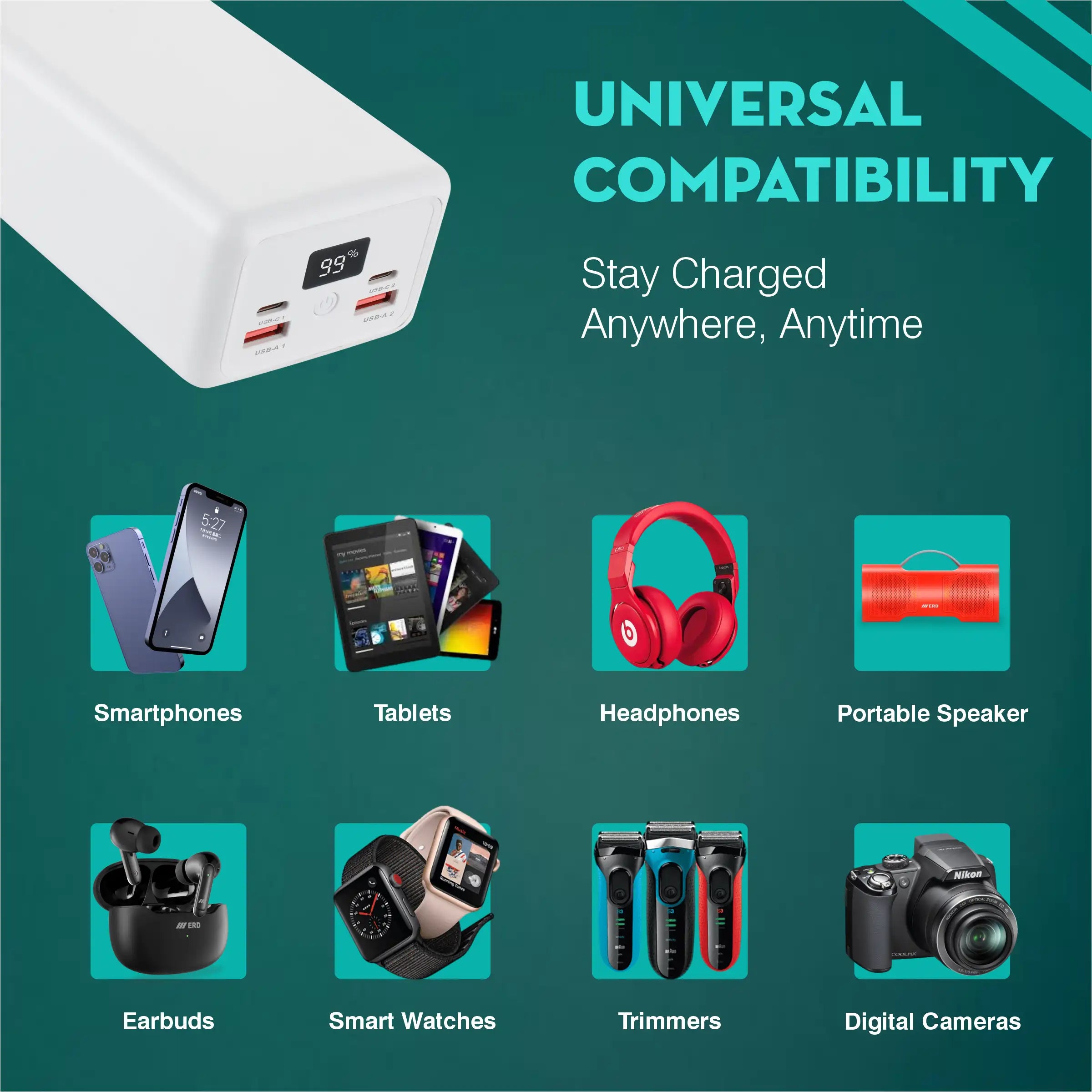 ERD PB-192 Power Bank 30000 mAh (25W)
