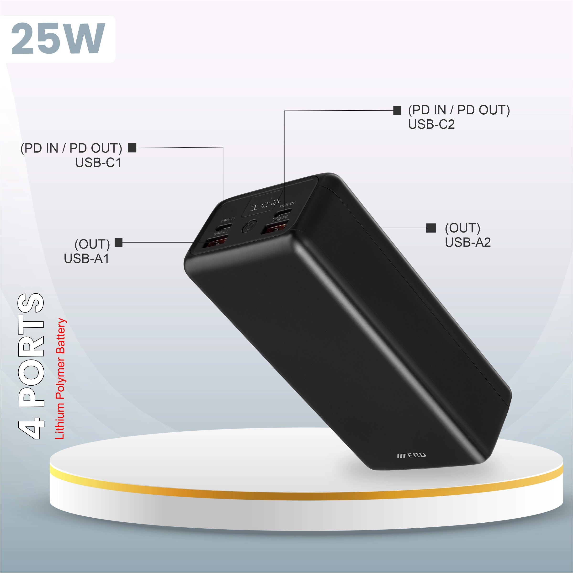 ERD PB-192 Power Bank 30000 mAh (25W)
