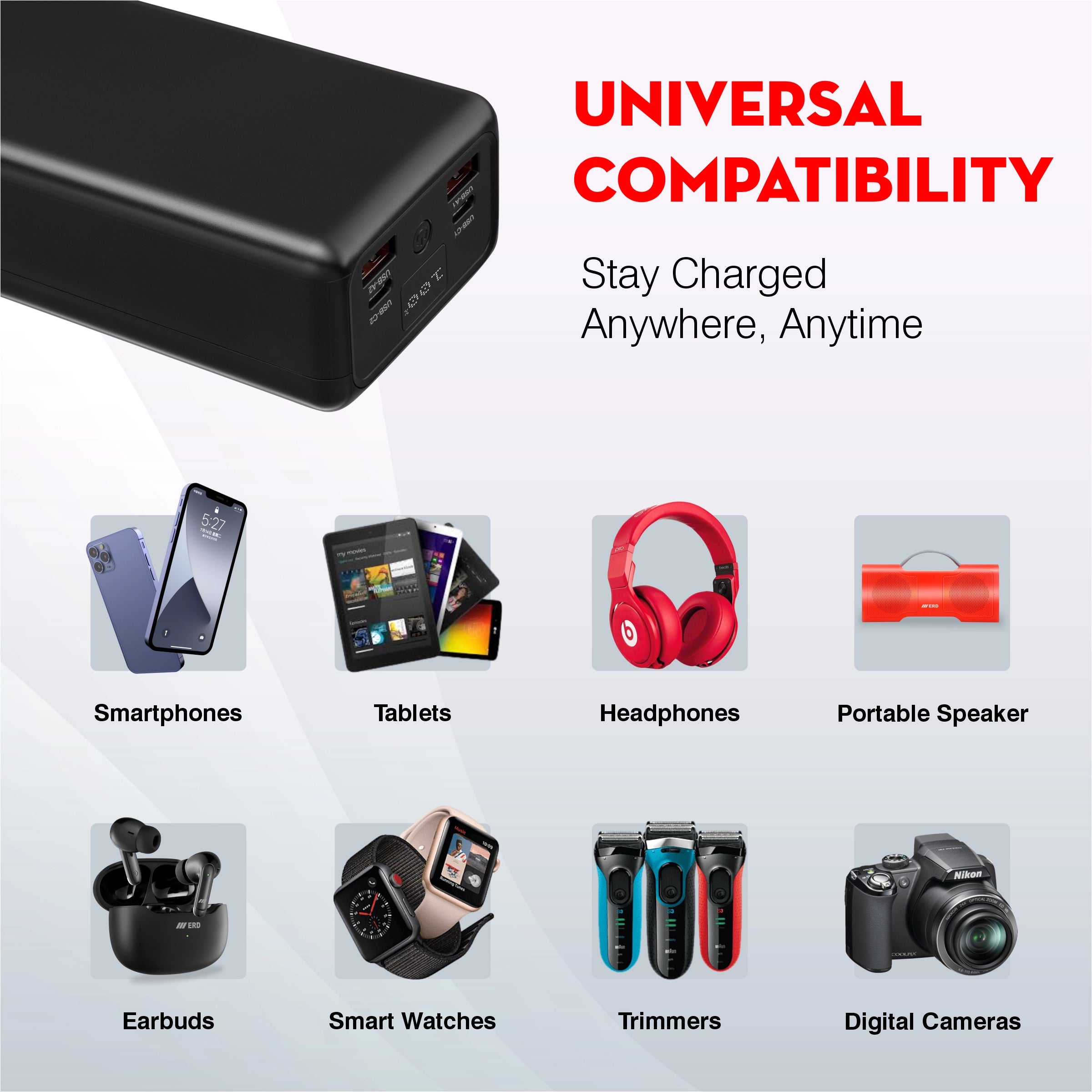 ERD PB-192 Power Bank 30000 mAh (25W)