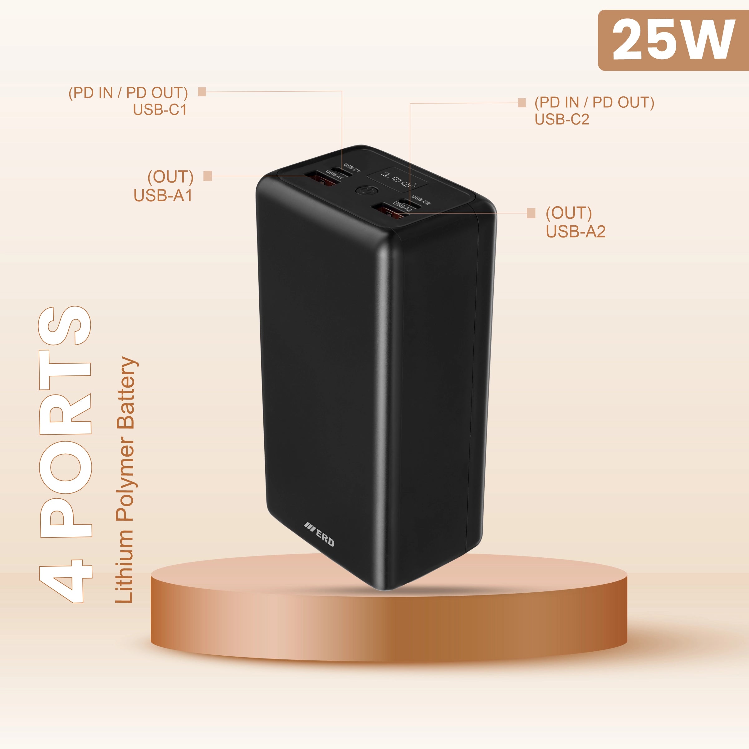 ERD PB-193 Power Bank 40000 mAh (25W)
