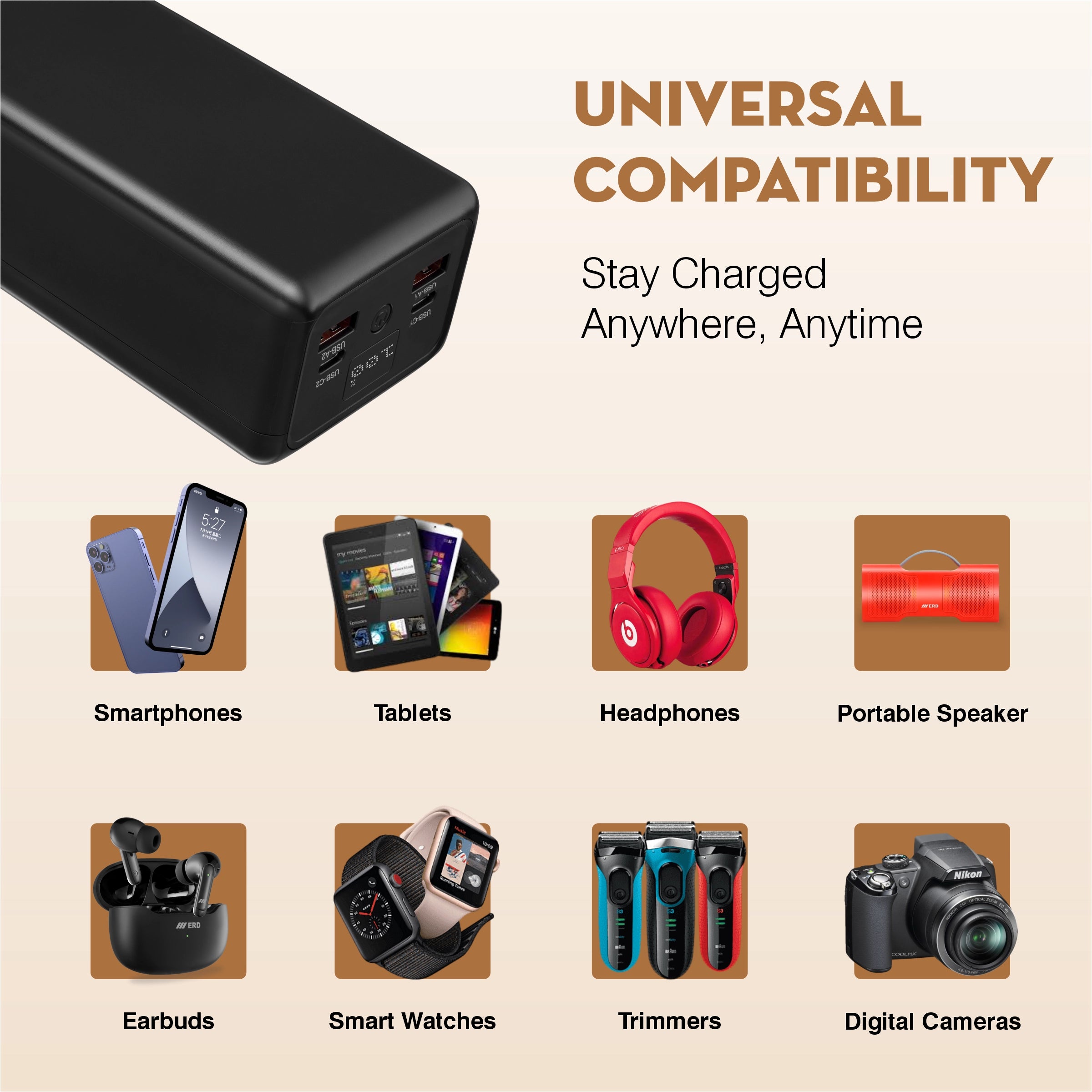 ERD PB-193 Power Bank 40000 mAh (25W)