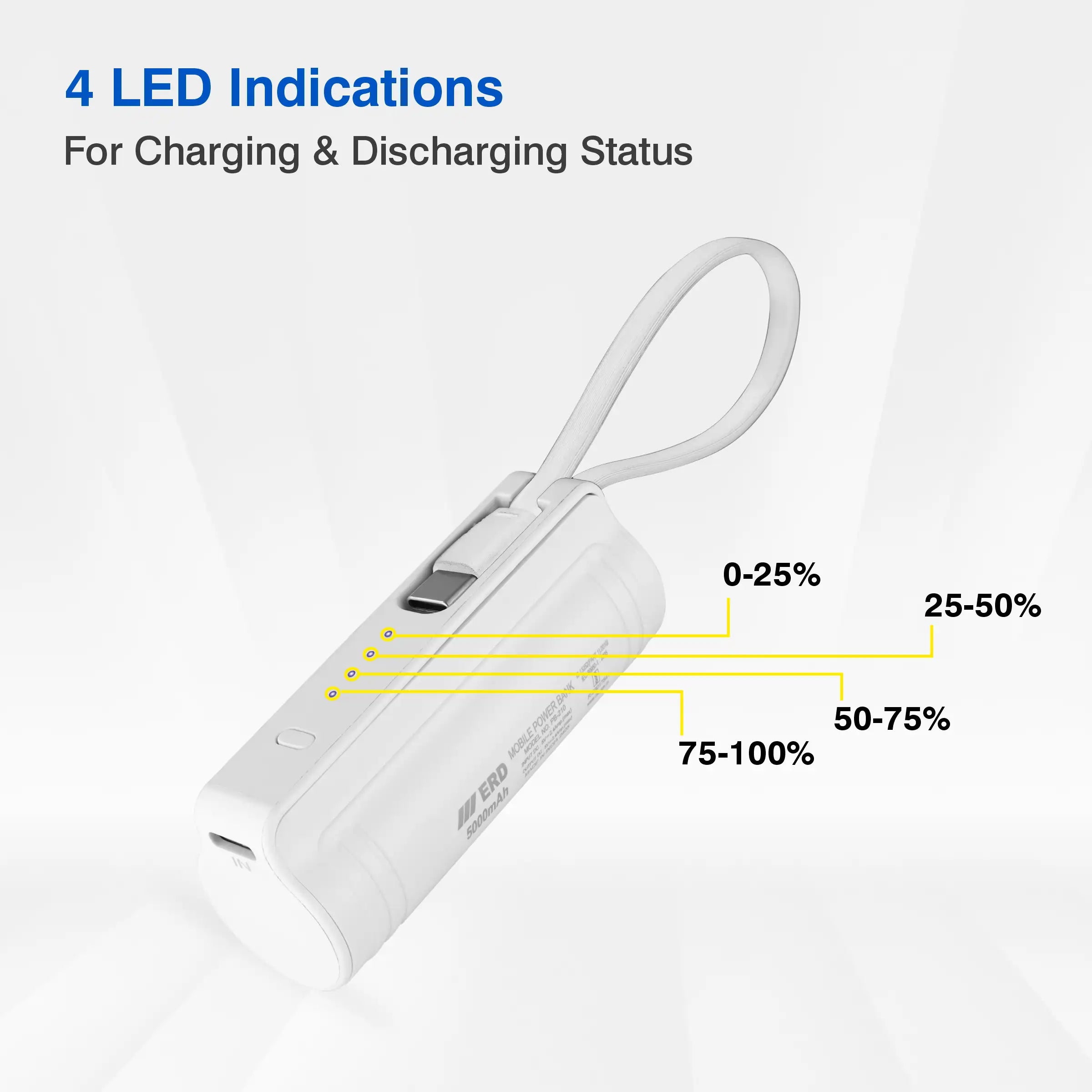 ERD PB-210 Power Bank 5000 mAh (12W)