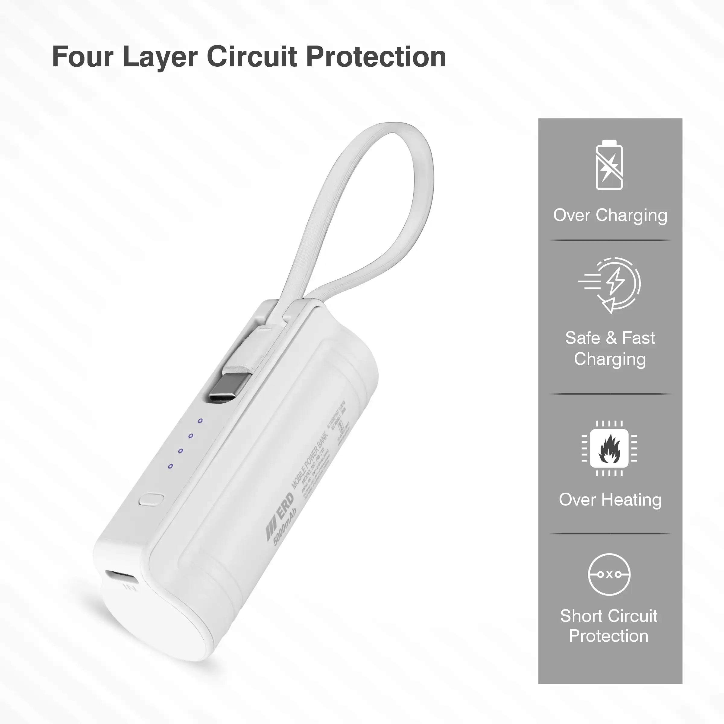 ERD PB-210 Power Bank 5000 mAh (12W)