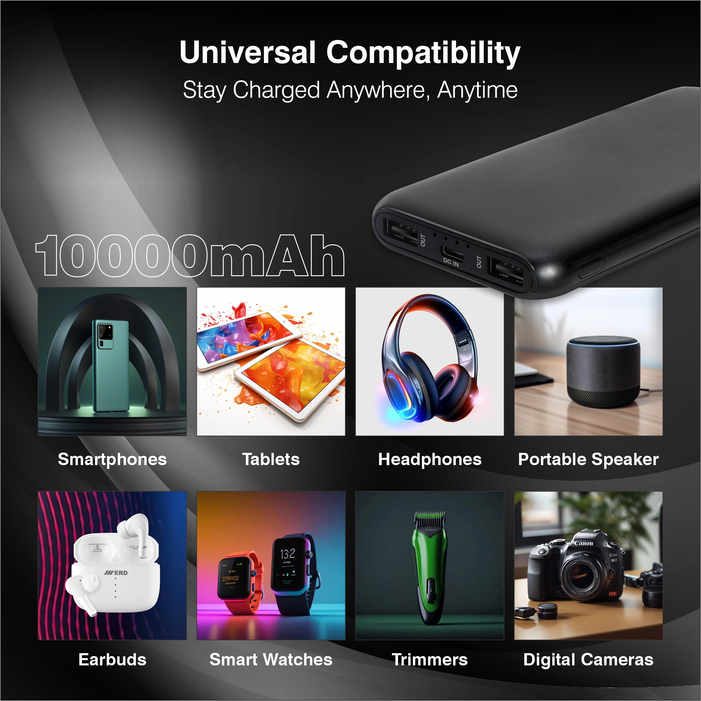 ERD PB-10KE Power Bank 10000 mAh (12W)