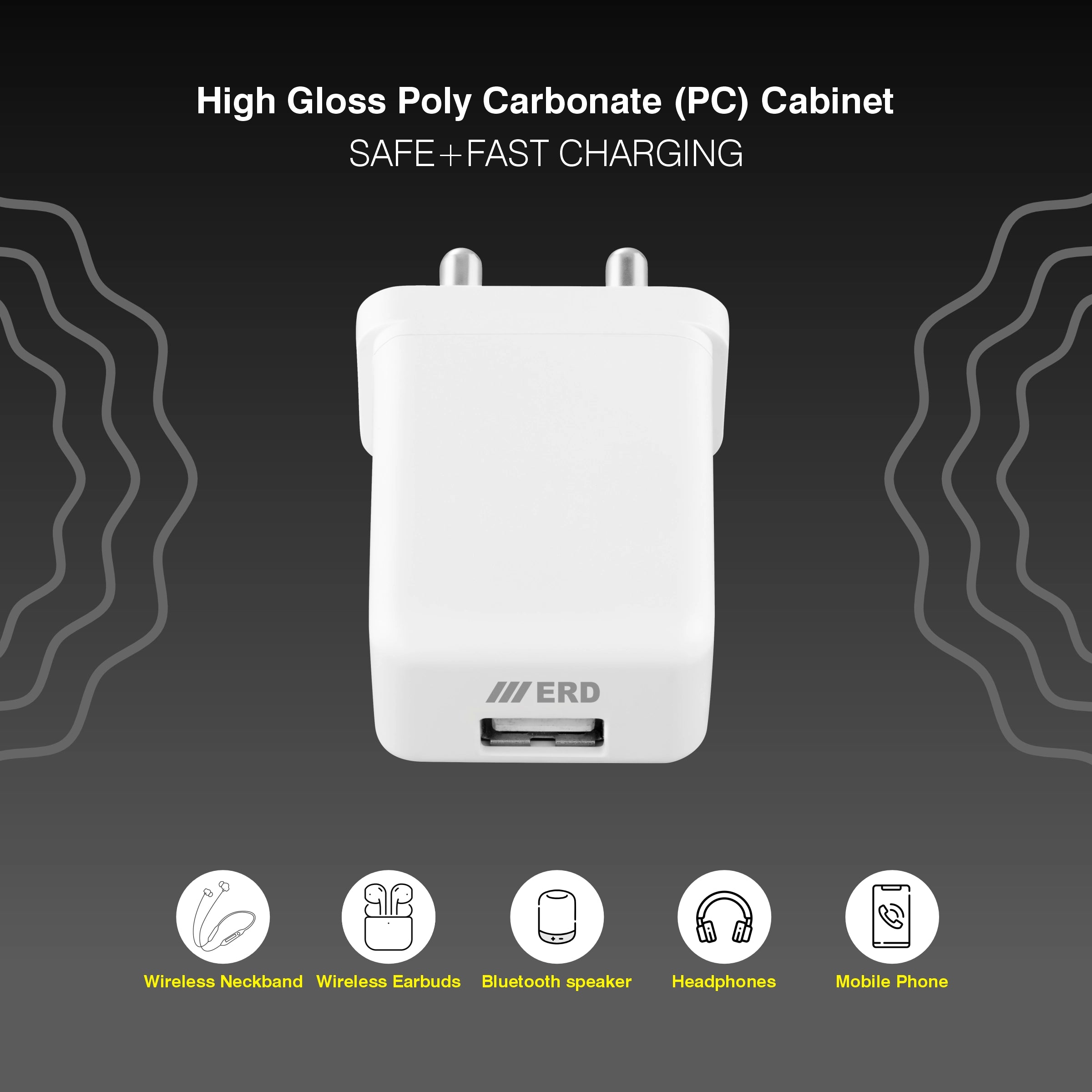 ERD TC-103 CHARGER USB-C WHITE 12W