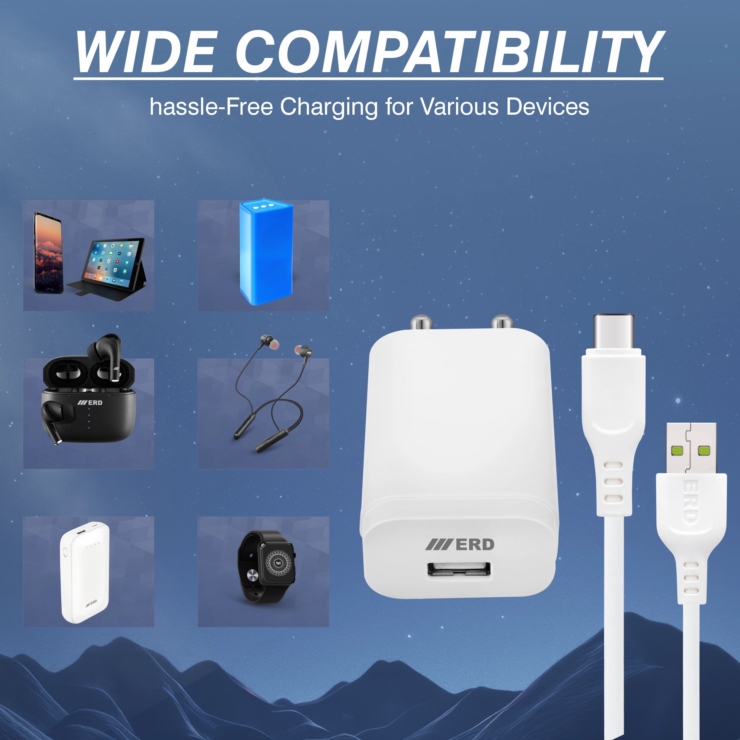 ERD TC-224 CHARGER WITH USB-C FLASH 44W