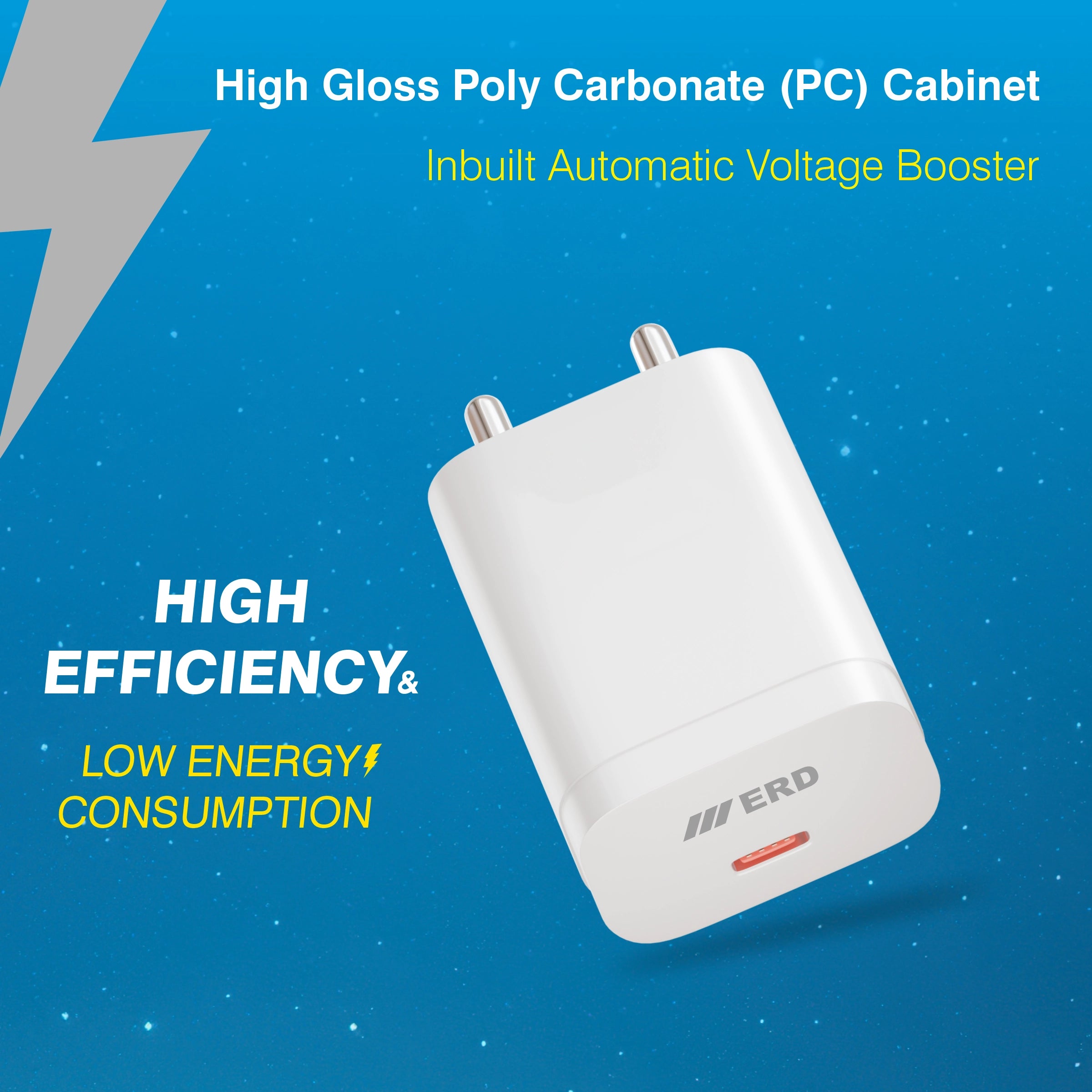ERD TC-231 USB-C DOCK PD CHARGER WHT 20W