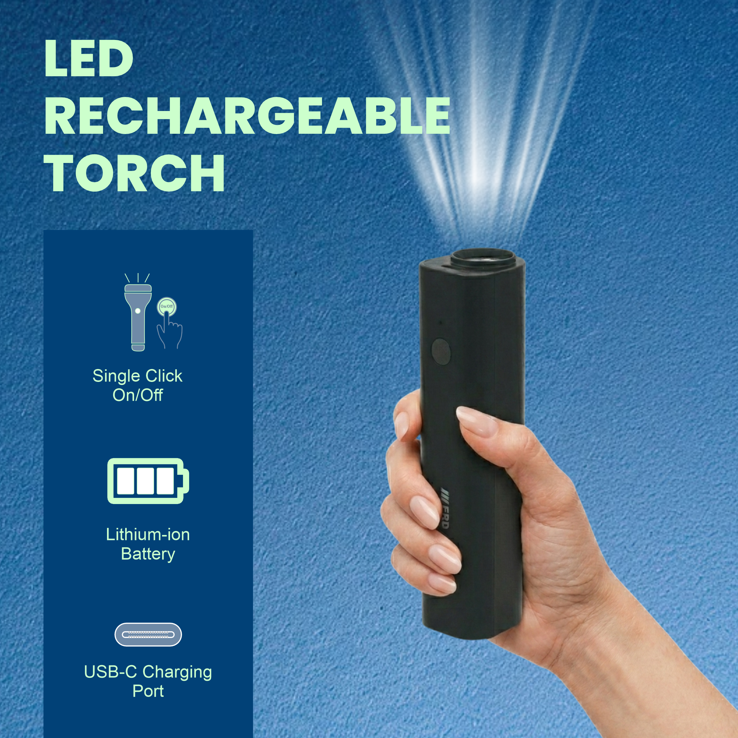ERD LED RECHARGEABLE TORCH TL-602