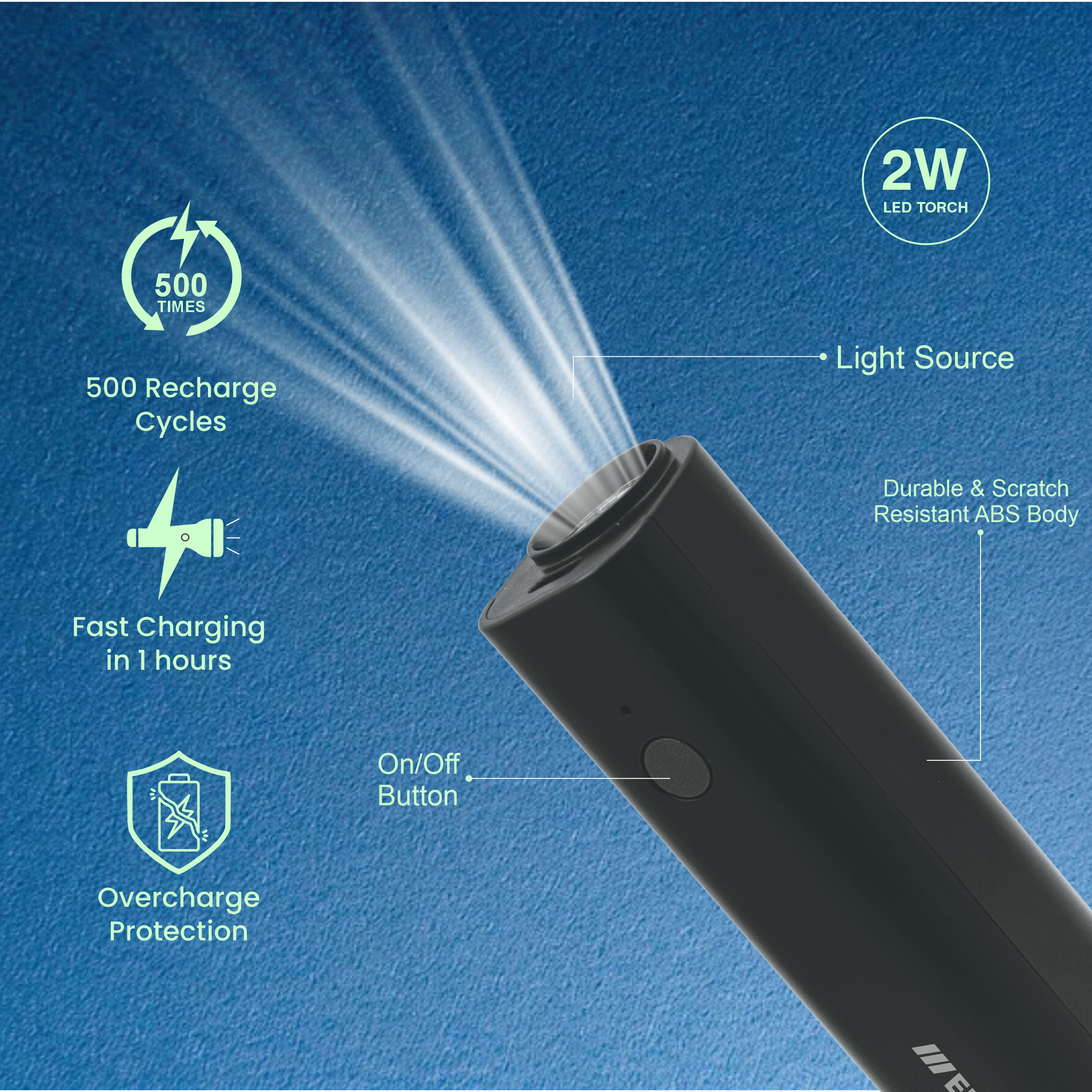 ERD LED RECHARGEABLE TORCH TL-602