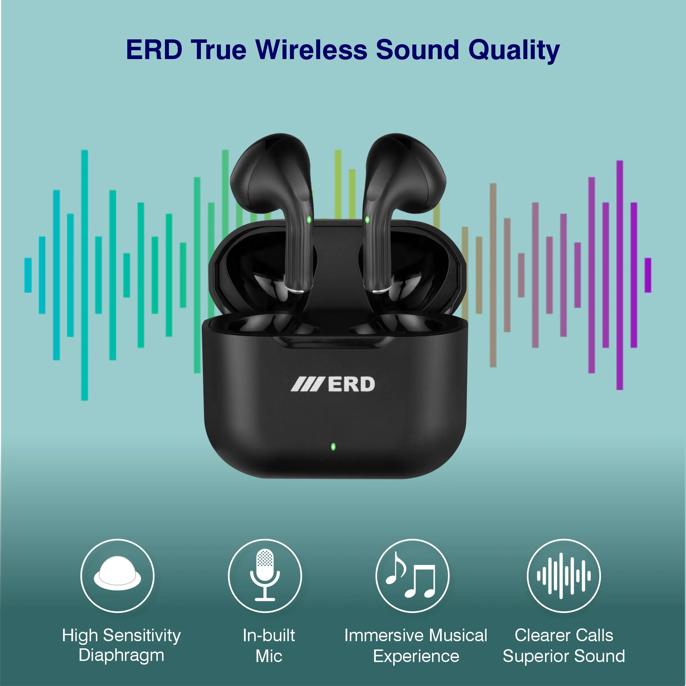 True Wireless Erd Bluetooth Earphones True Wireless Erd Earphone