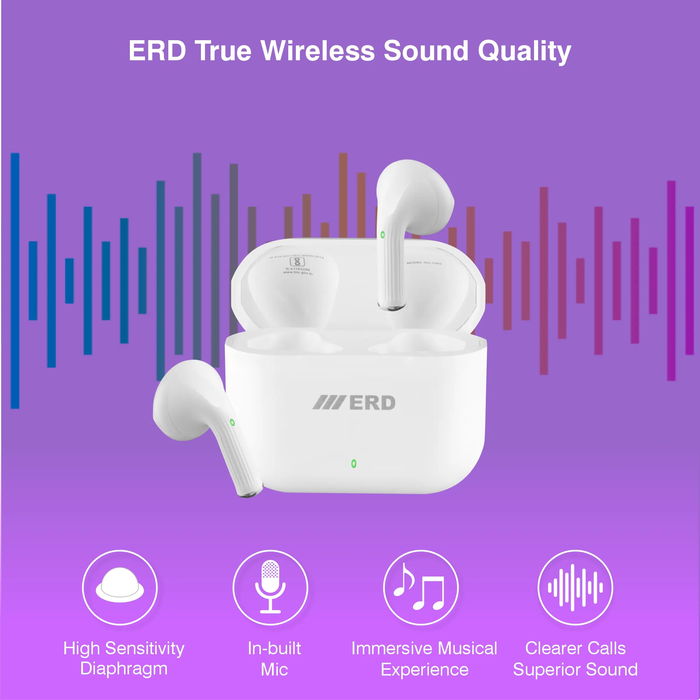 ERD TWS-120  Wireless Earbuds