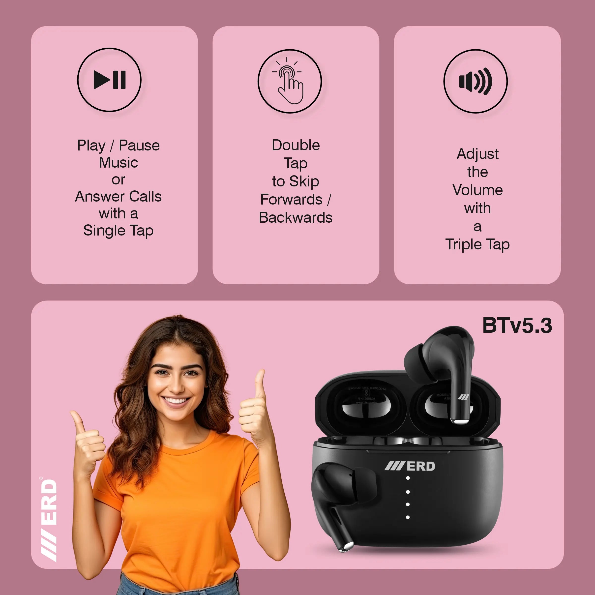 ERD TWS-18 Wireless Earbuds