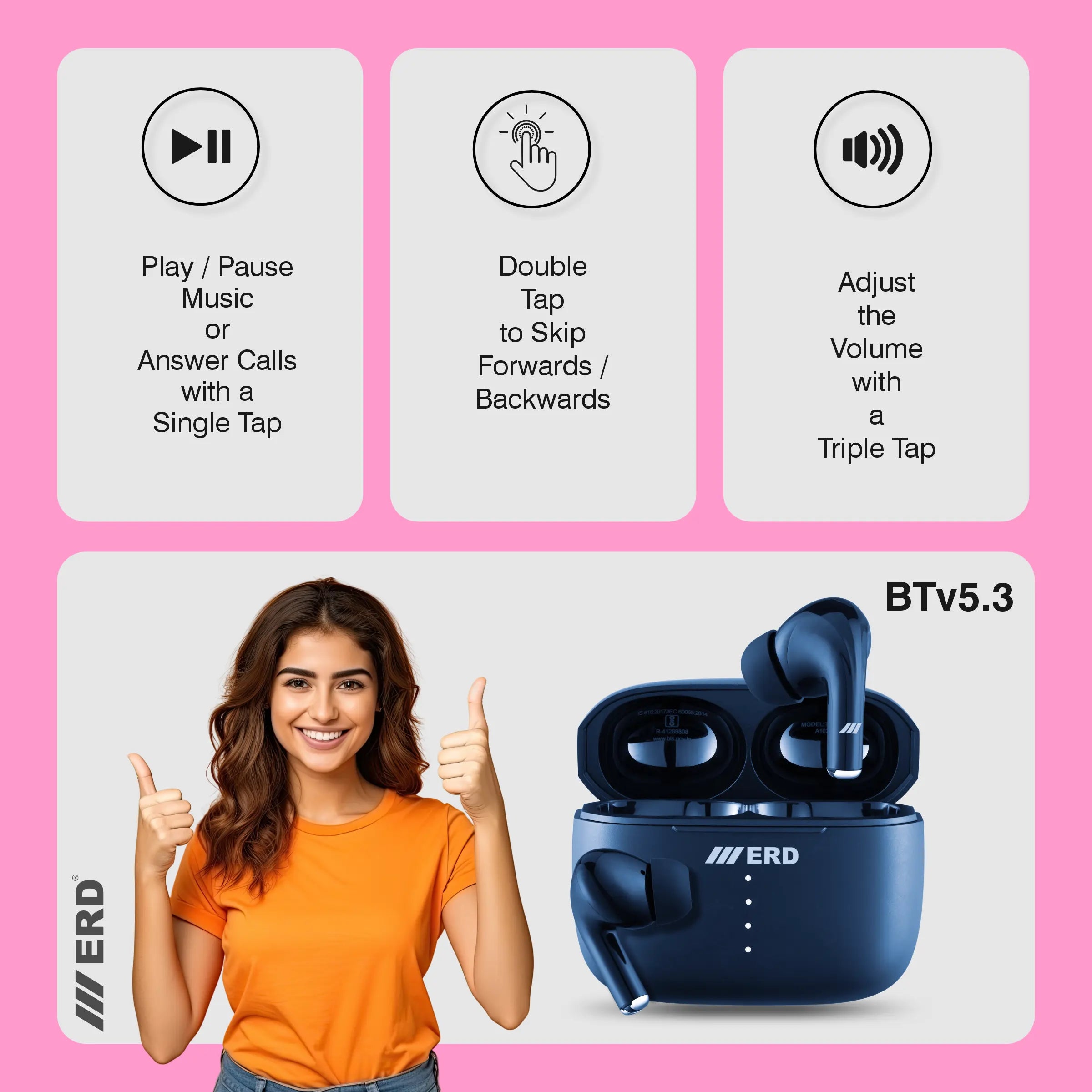 ERD TWS-18 Wireless Earbuds