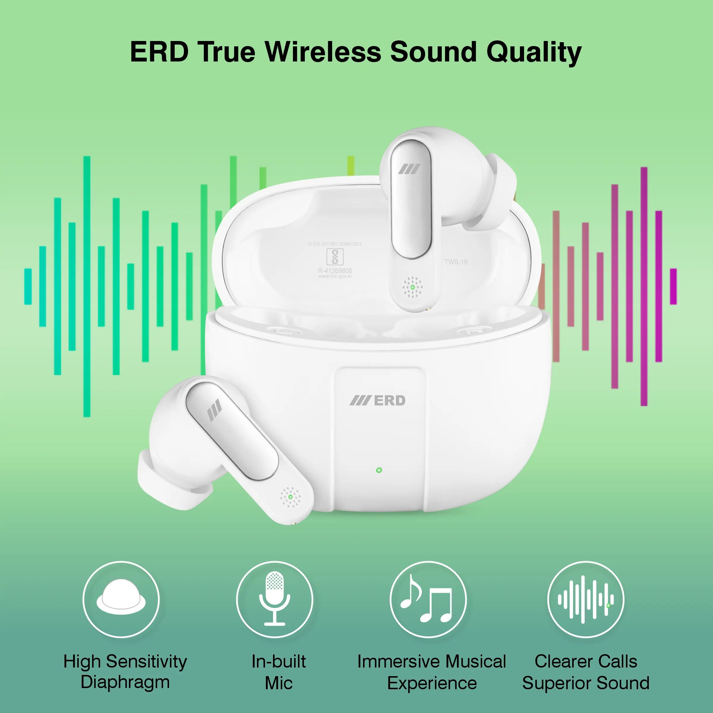 ERD TWS-19 Wireless Earbuds