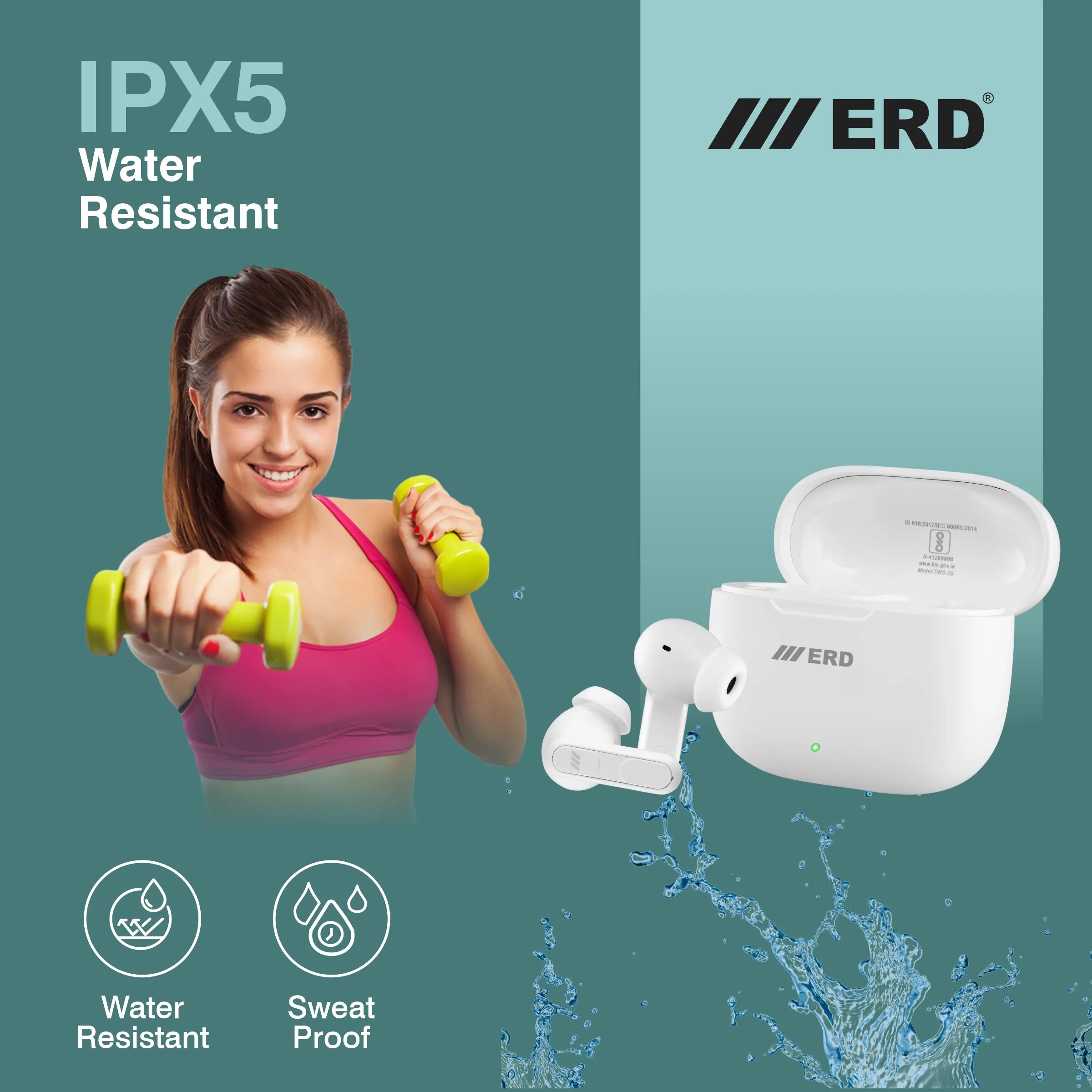 ERD TWS-20 Wireless Earbuds