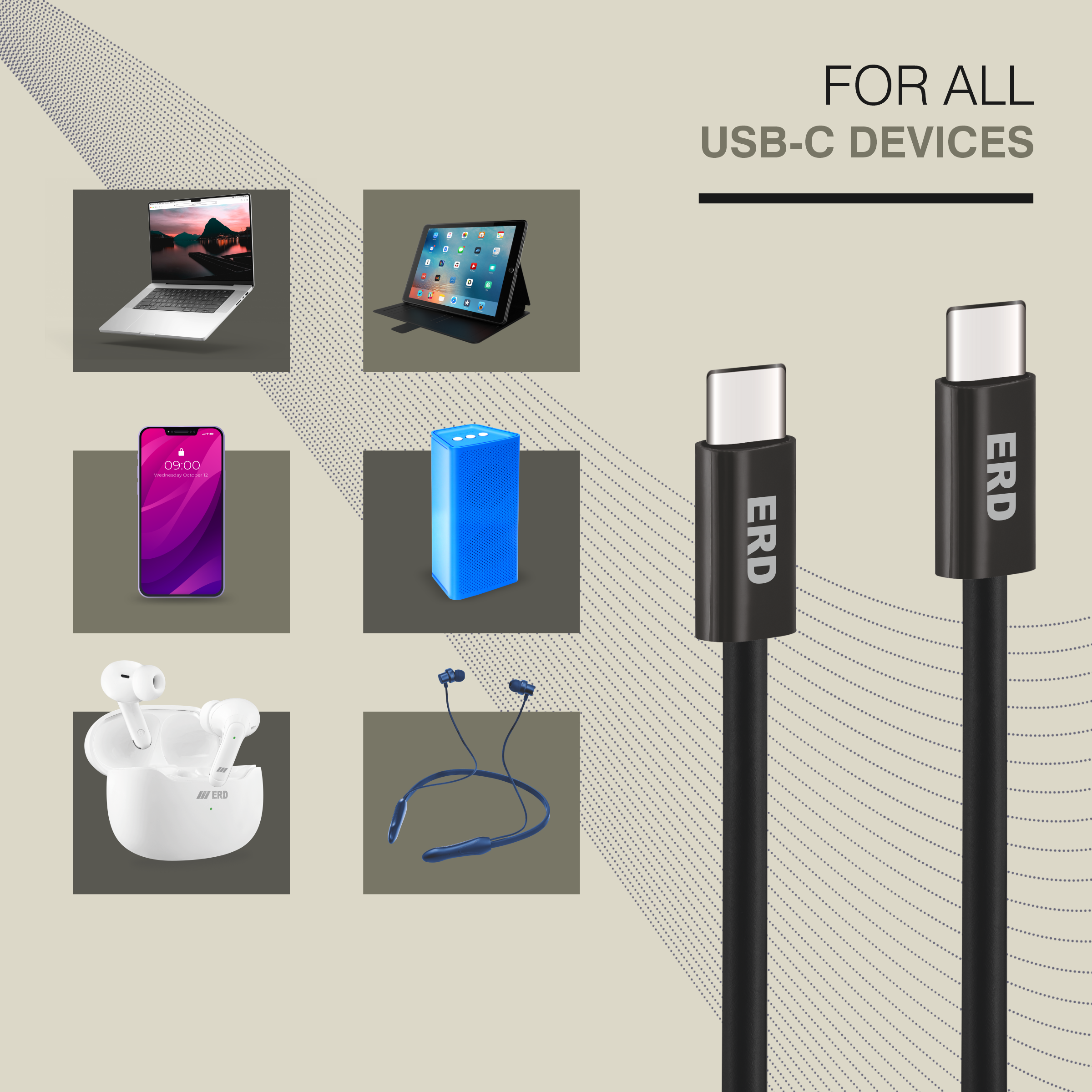 UC-313 USB-C To C Solid Casing Data Cable