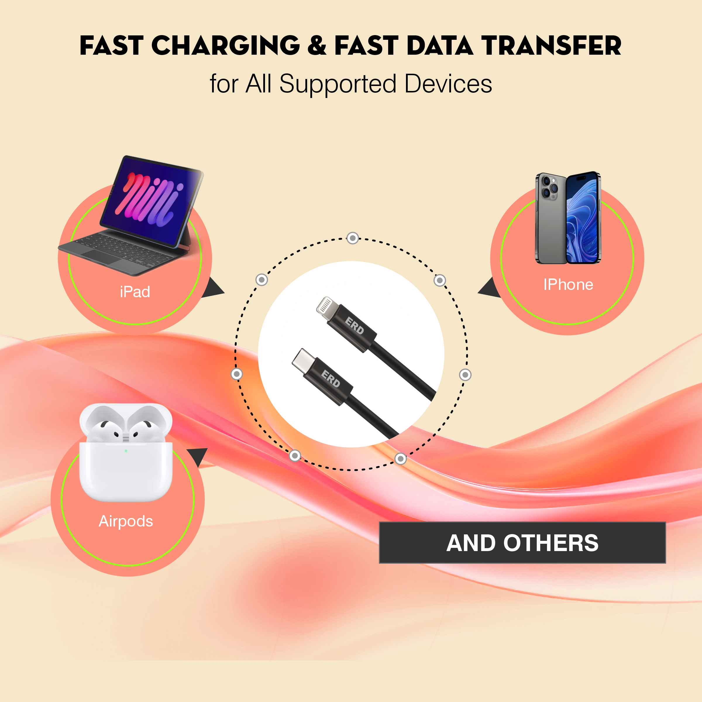UC-316 USB-C To Lightning Solid Casing Data Cable