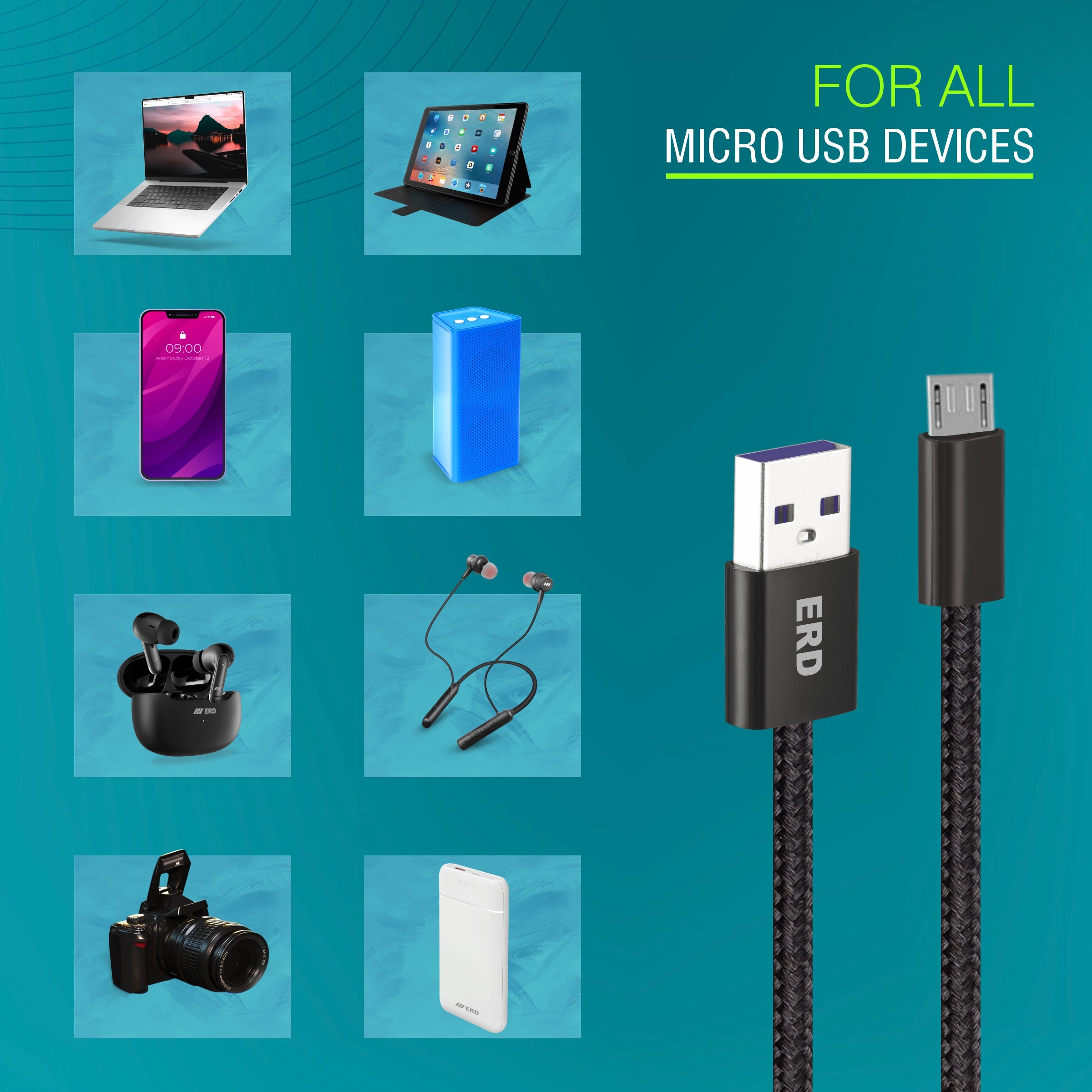 ERD UC-321 MICRO USB Data Cable-25W
