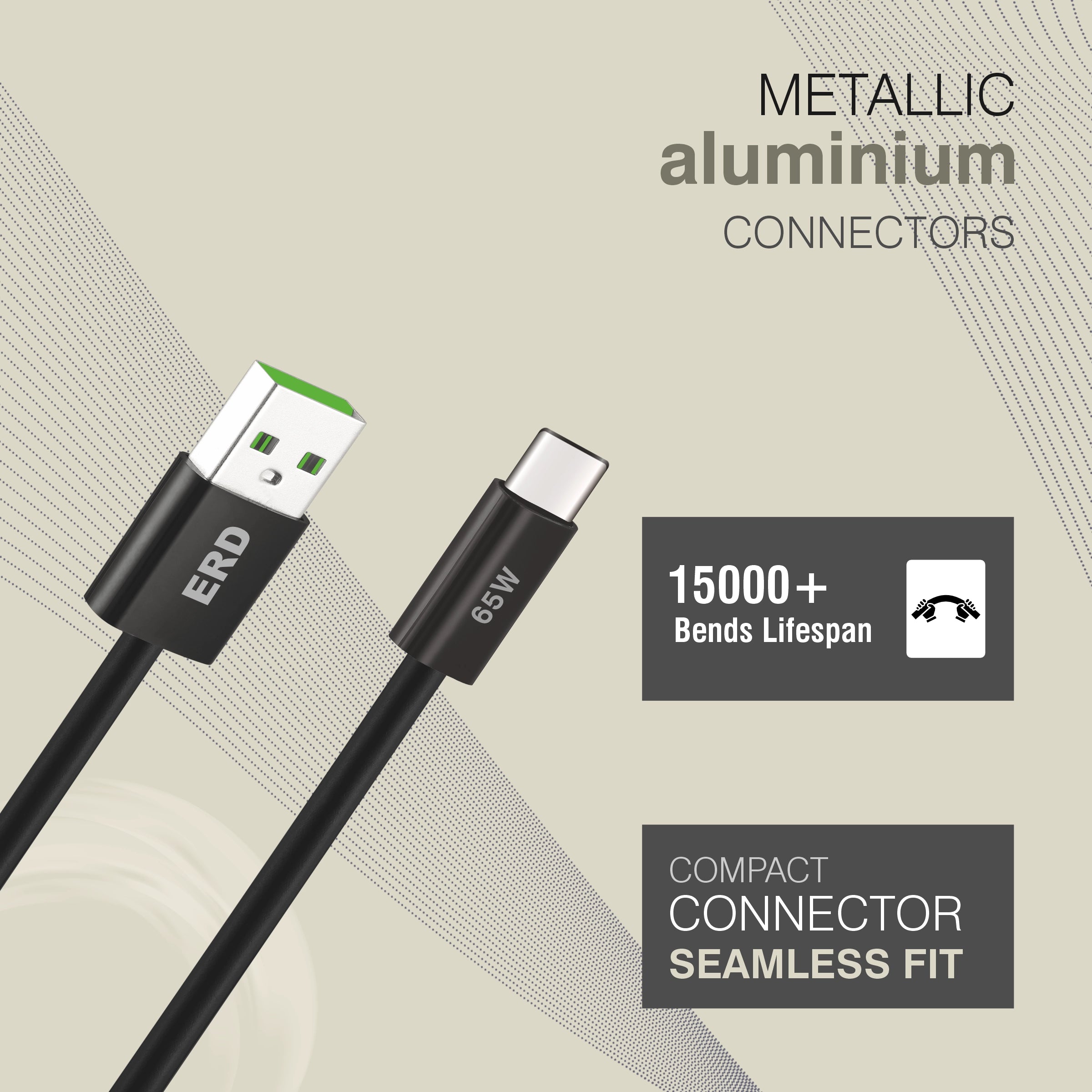 ERD UC-362 USB-A TO C Data Cable-65W