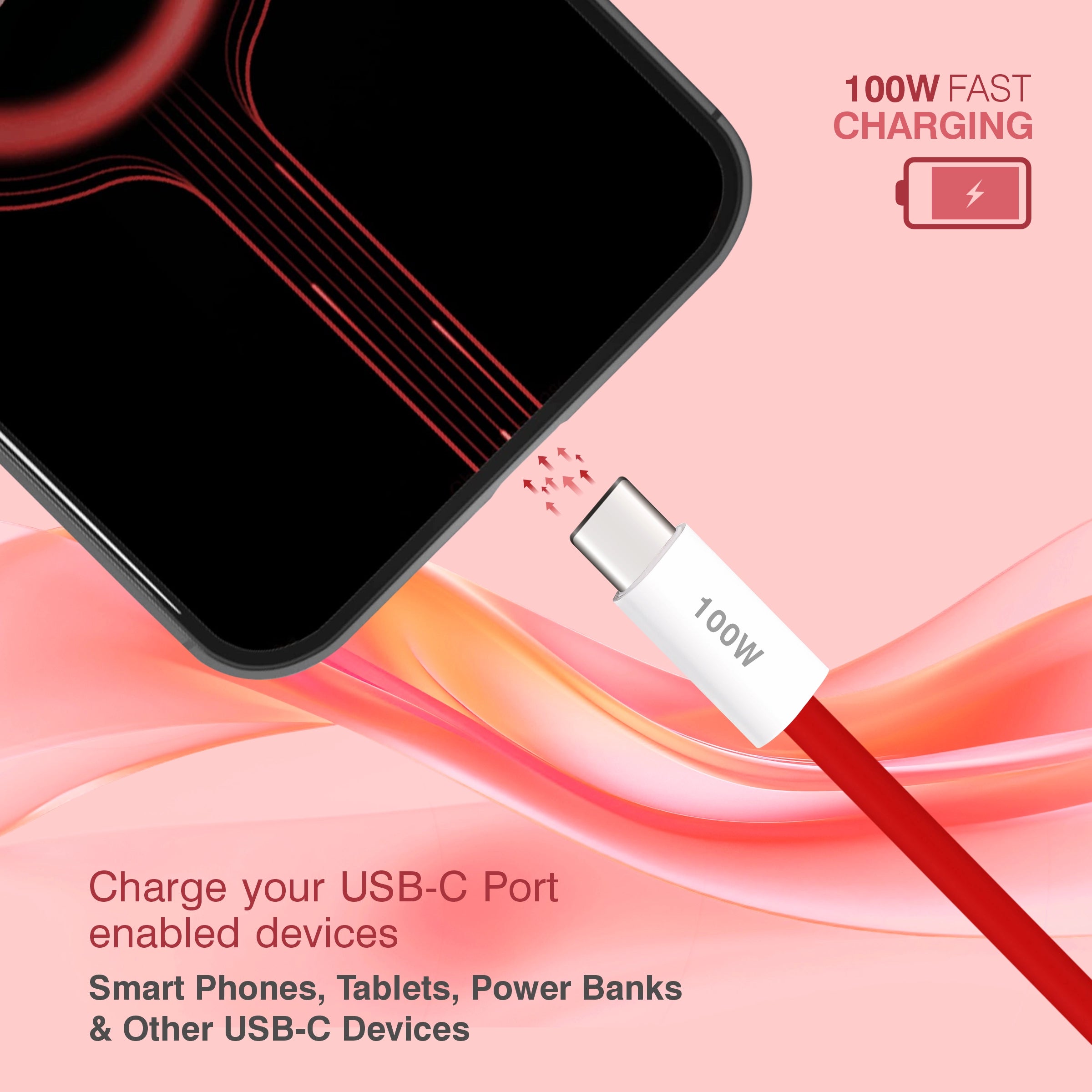 ERD UC-366 USB-A TO C Data Cable-100W