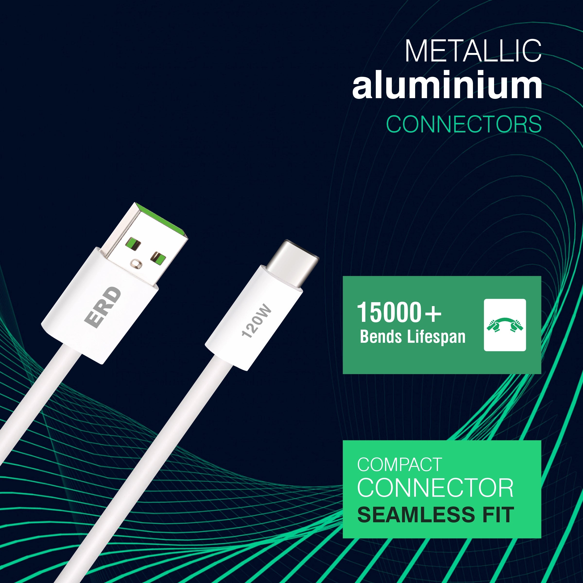 ERD UC-367 USB-A TO C SMART Data Cable-120W
