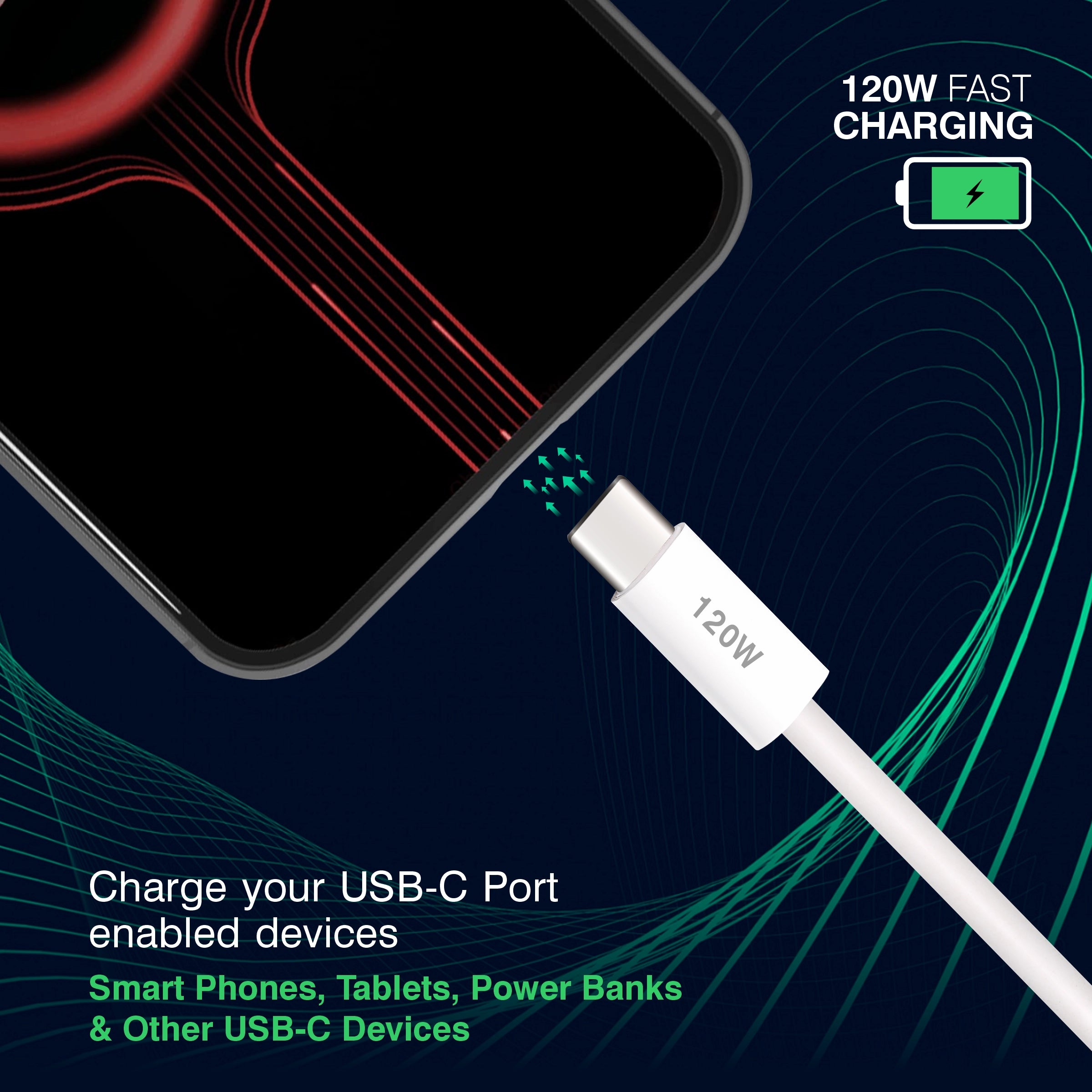 ERD UC-367 USB-A TO C SMART Data Cable-120W