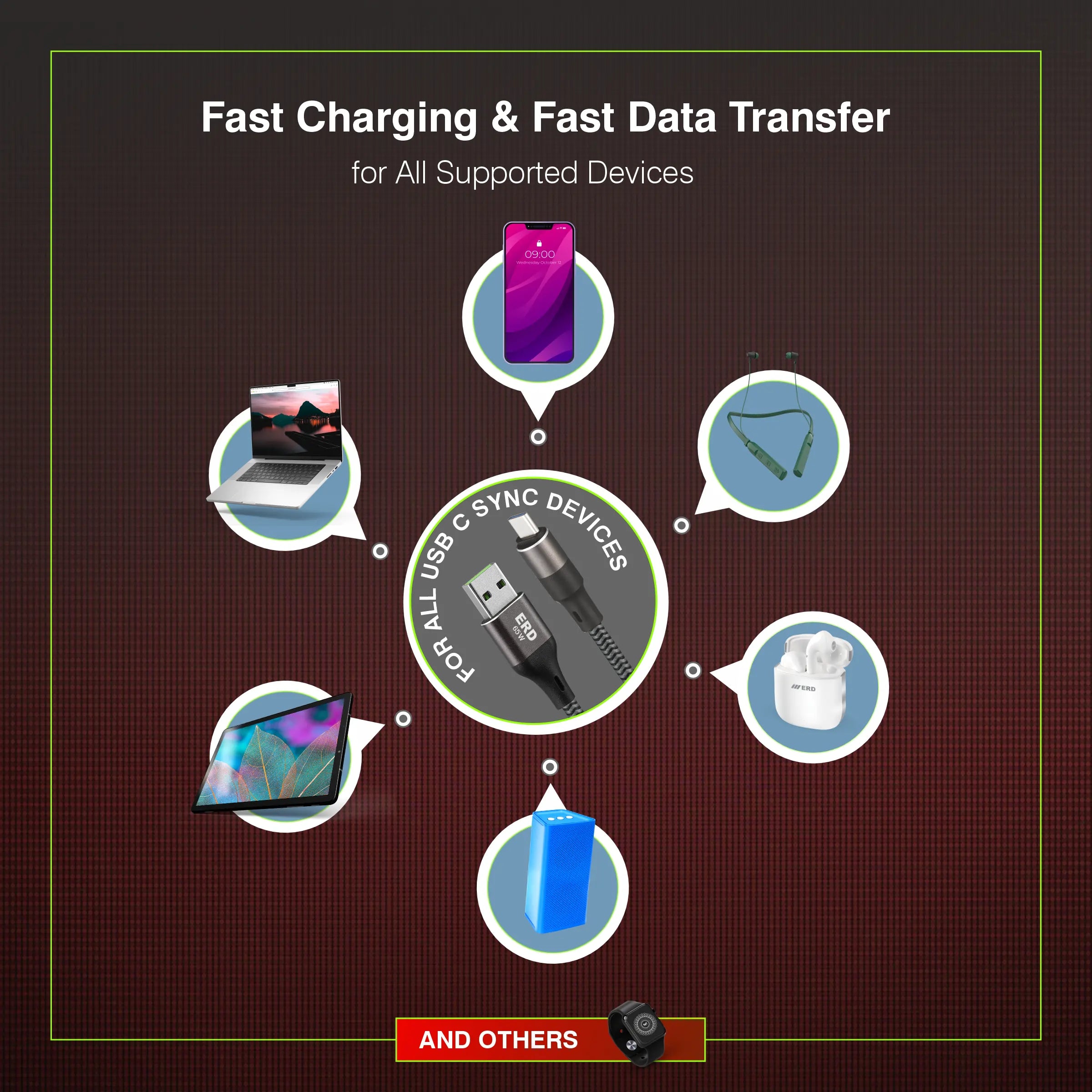 UC 200 USB-C Metal Braided Data Cable